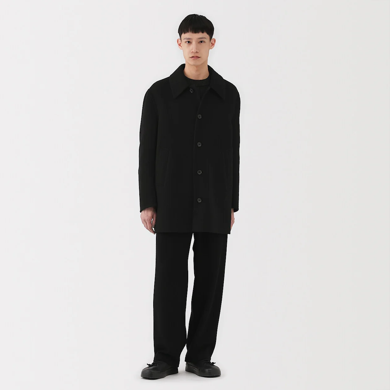 Cashmere Blended Short Coat - Image 17