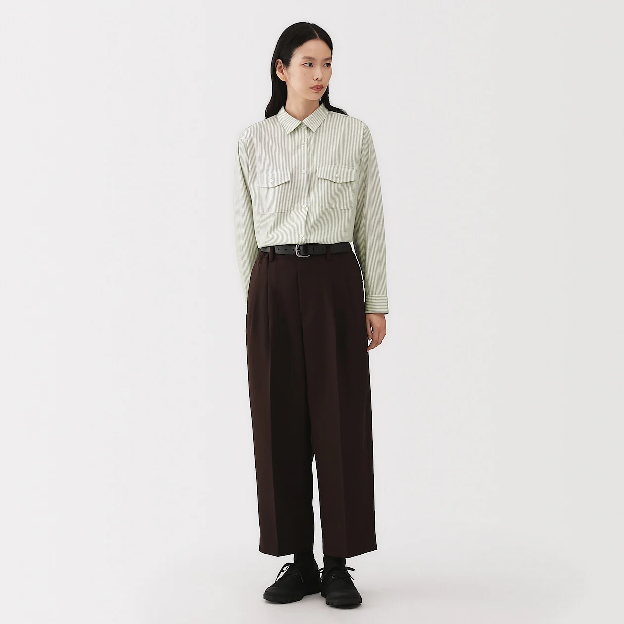Cotton Poplin Collared Shirt - Image 12