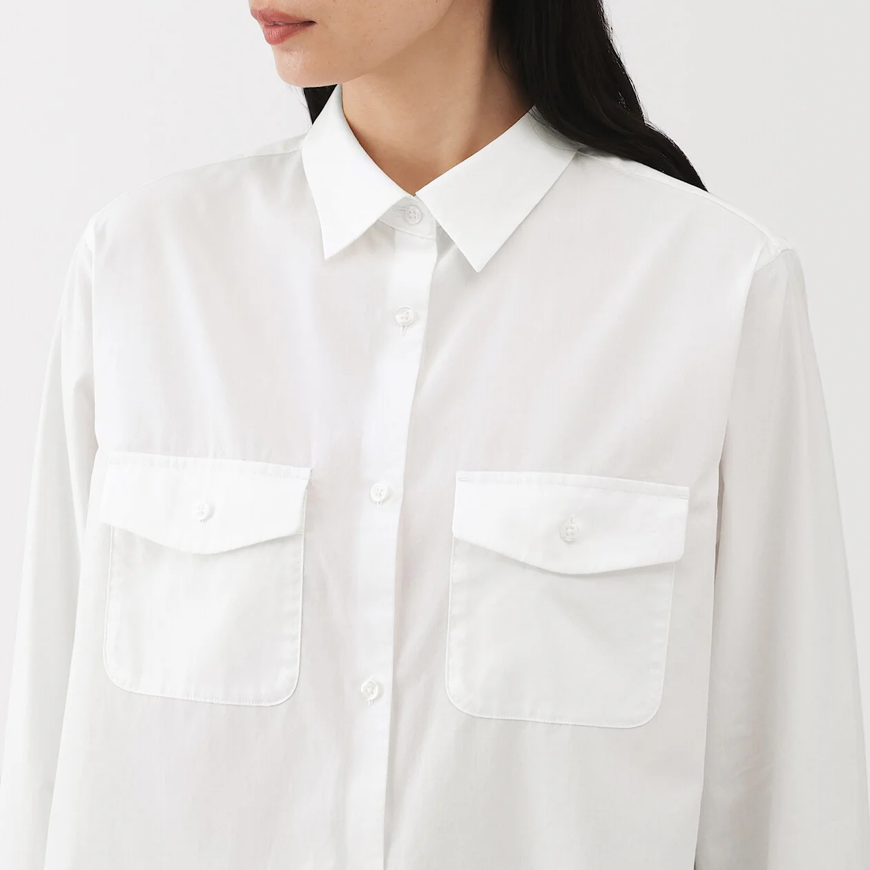 Cotton Poplin Collared Shirt - Image 5