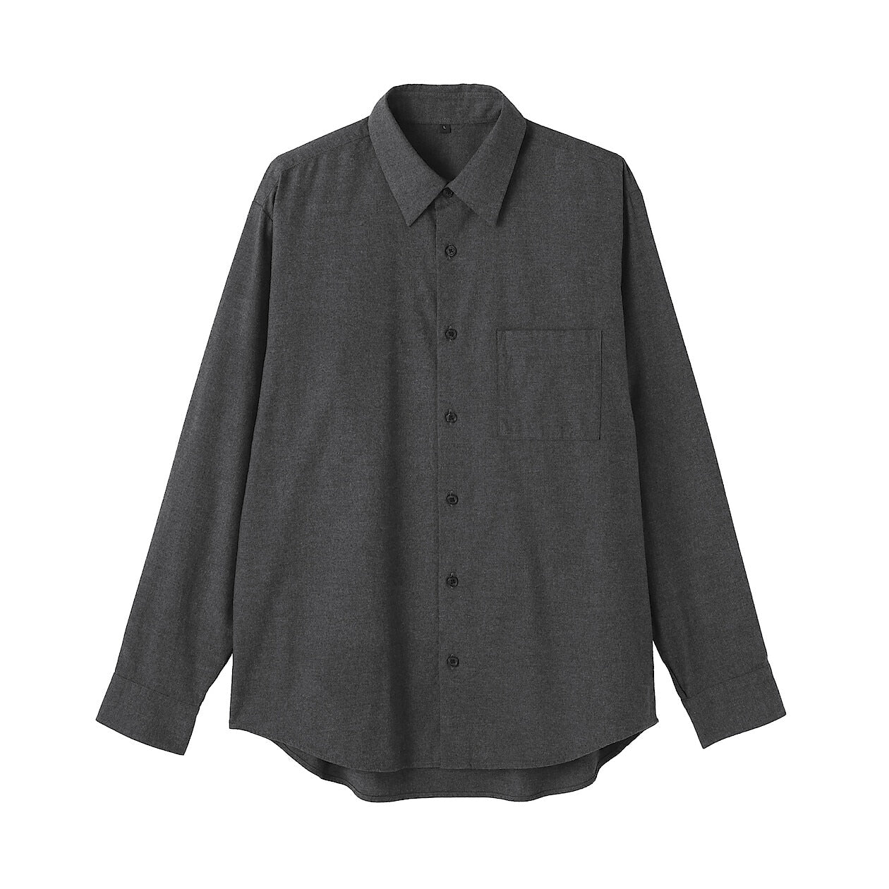 Cotton Wool Blend Flannel Long Sleeve Shirt - Image 7