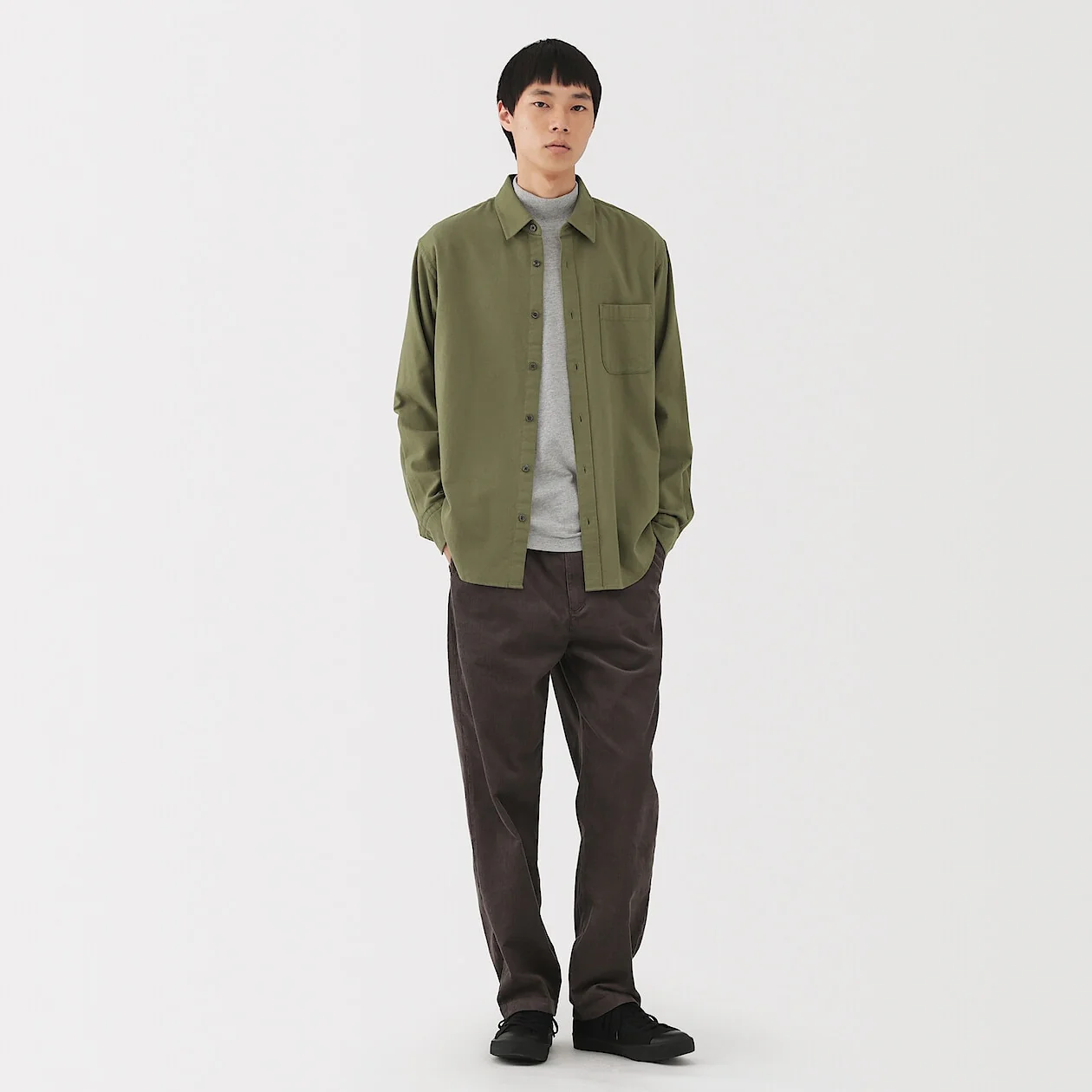 Double Brushed Flannel Long Sleeve Shirt - Image 16