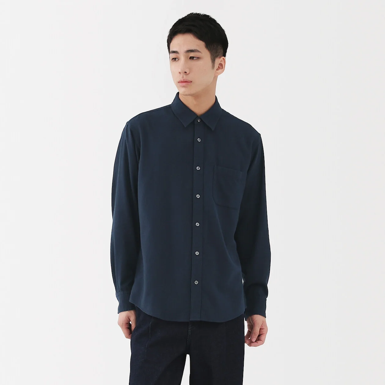 Double Brushed Flannel Long Sleeve Shirt - Image 20