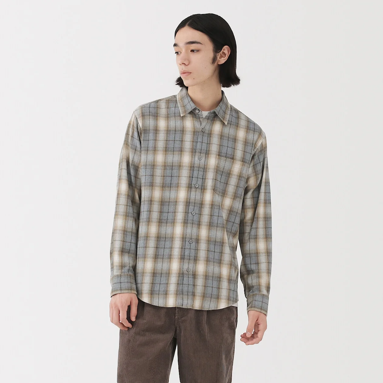 Double Brushed Flannel Long Sleeve Shirt - Image 30
