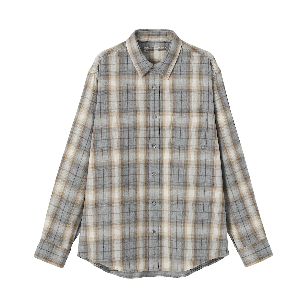 Double Brushed Flannel Long Sleeve Shirt - Image 33