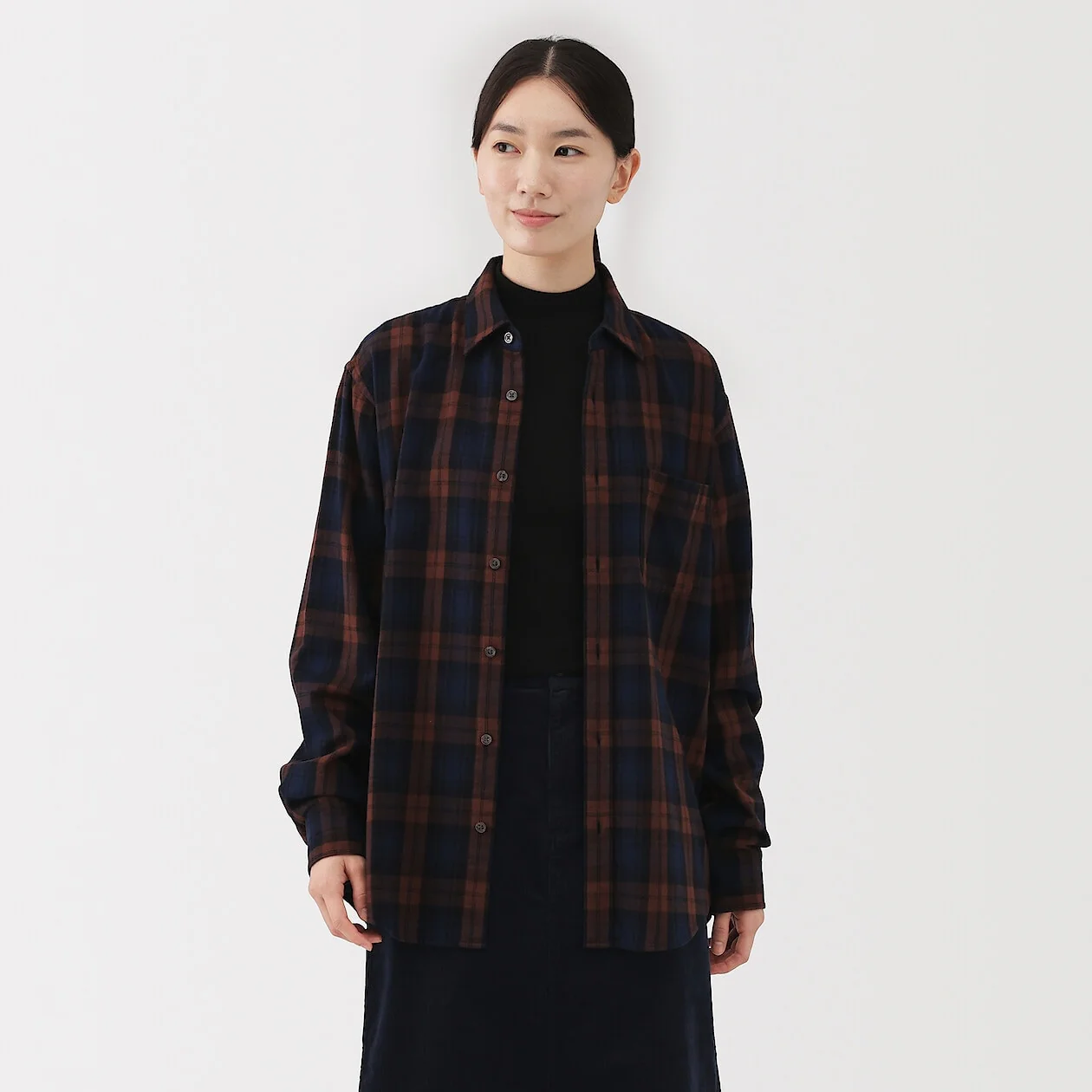 Double Brushed Flannel Long Sleeve Shirt - Image 41