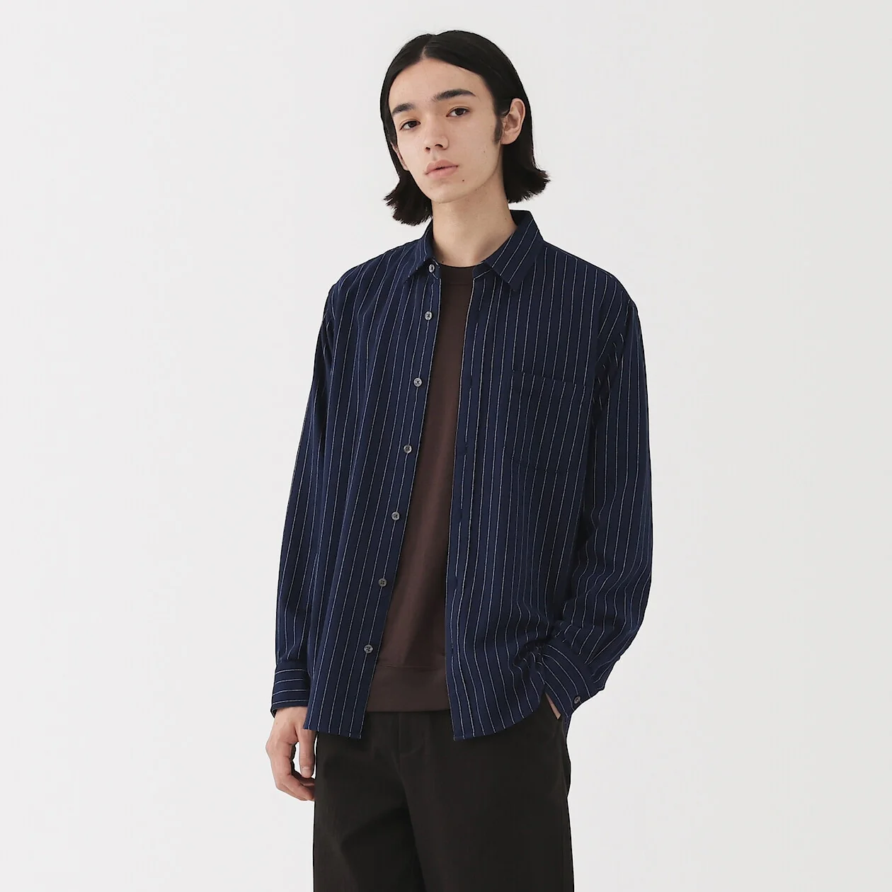 Double Brushed Flannel Long Sleeve Shirt - Image 50
