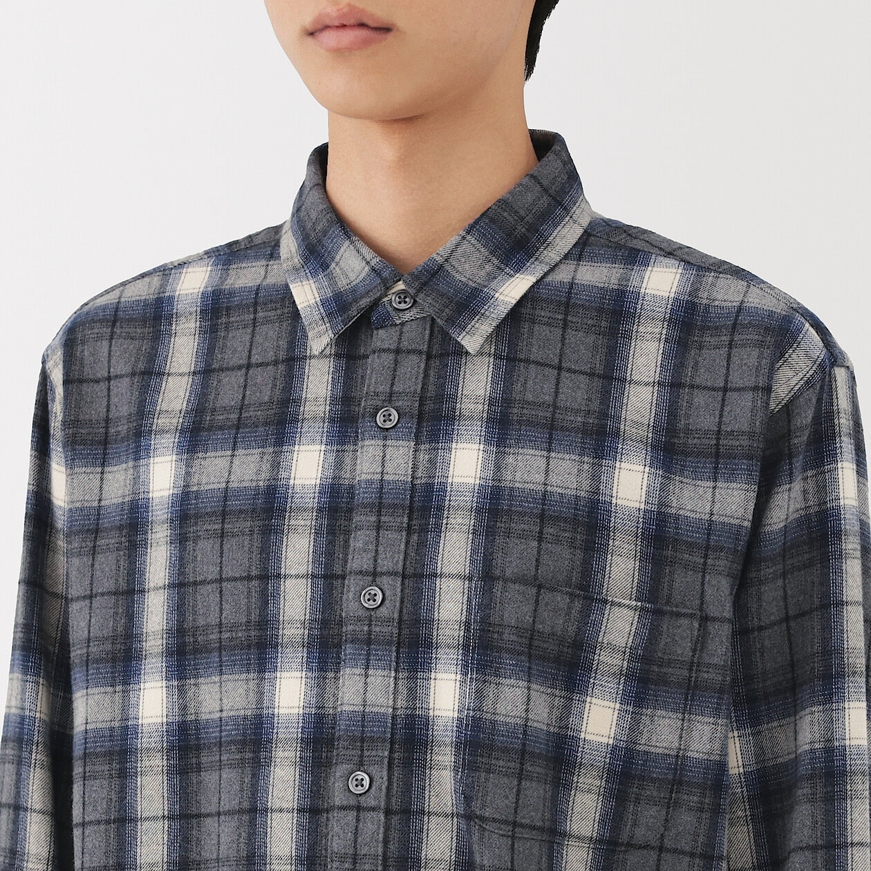 Double Brushed Flannel Long Sleeve Shirt - Image 6