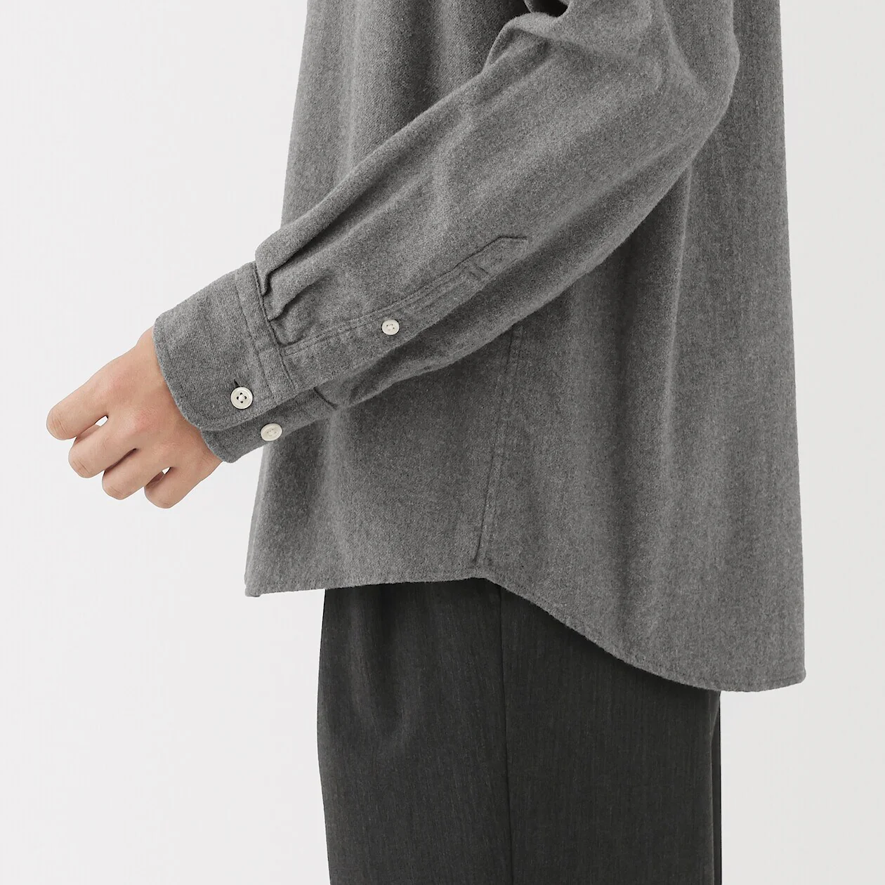 Double Brushed Flannel Long Sleeve Shirt - Image 60