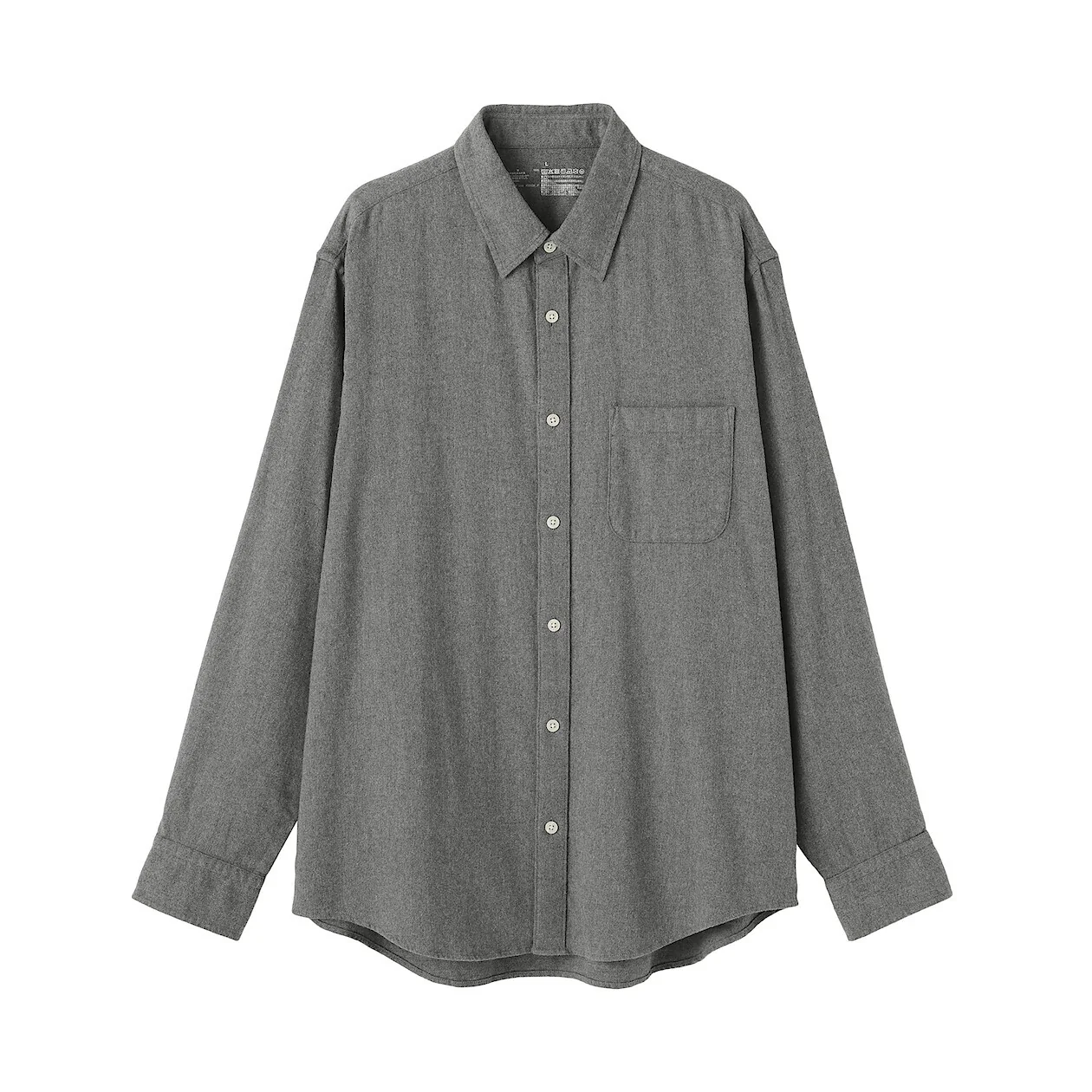 Double Brushed Flannel Long Sleeve Shirt - Image 61