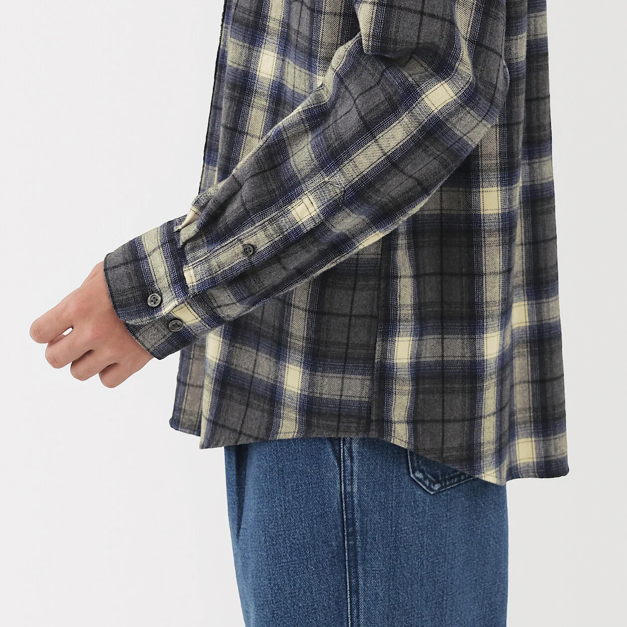 Double Brushed Flannel Long Sleeve Shirt - Image 7