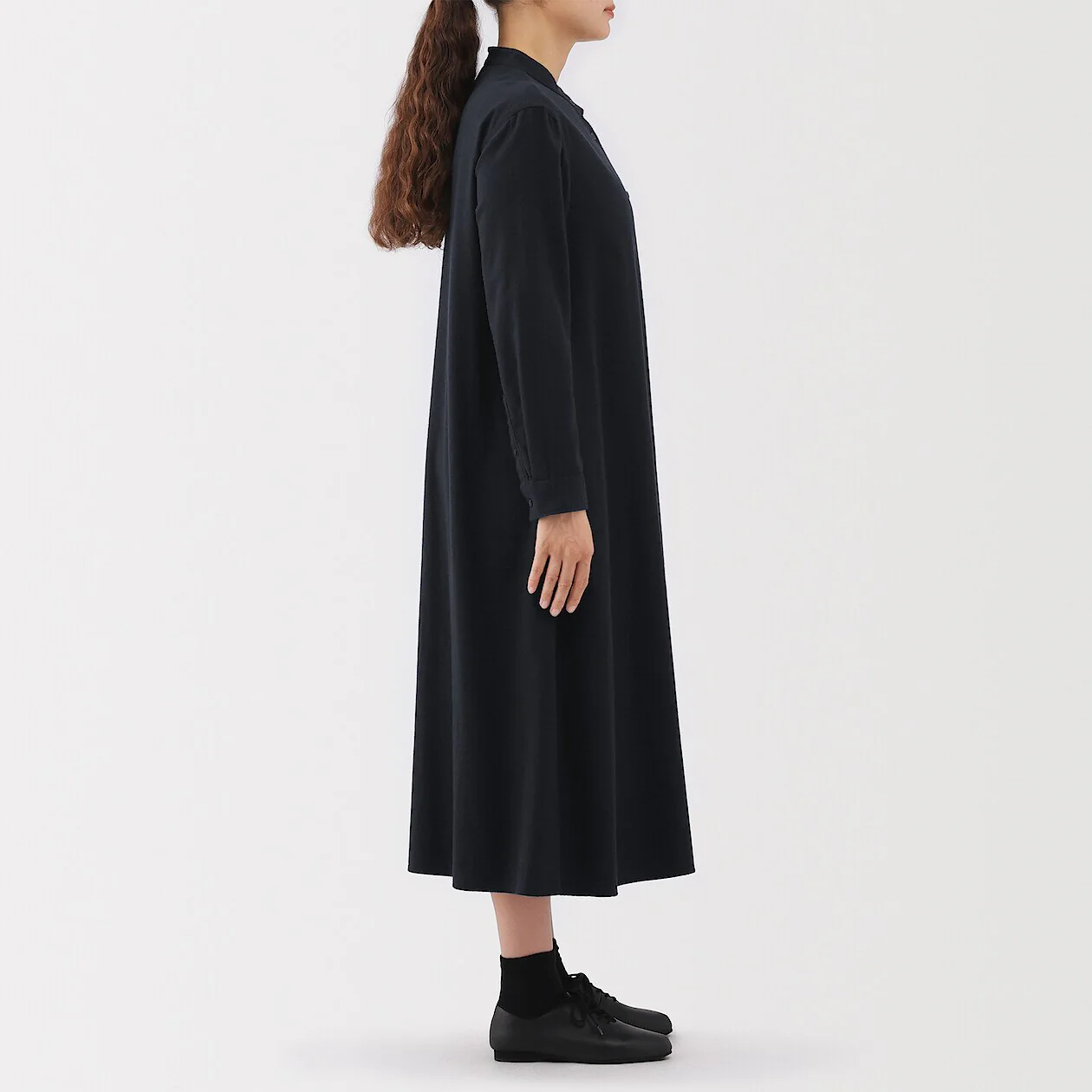 Double Brushed Flannel Long-Sleeve Dress - Image 11