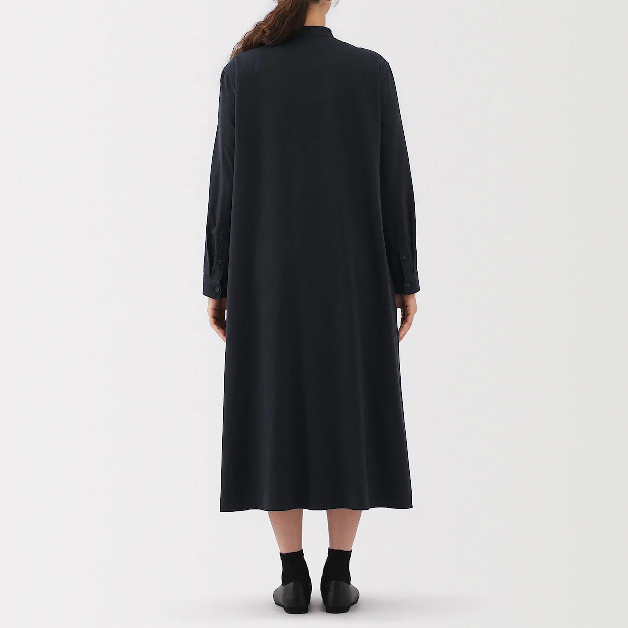 Double Brushed Flannel Long-Sleeve Dress - Image 12