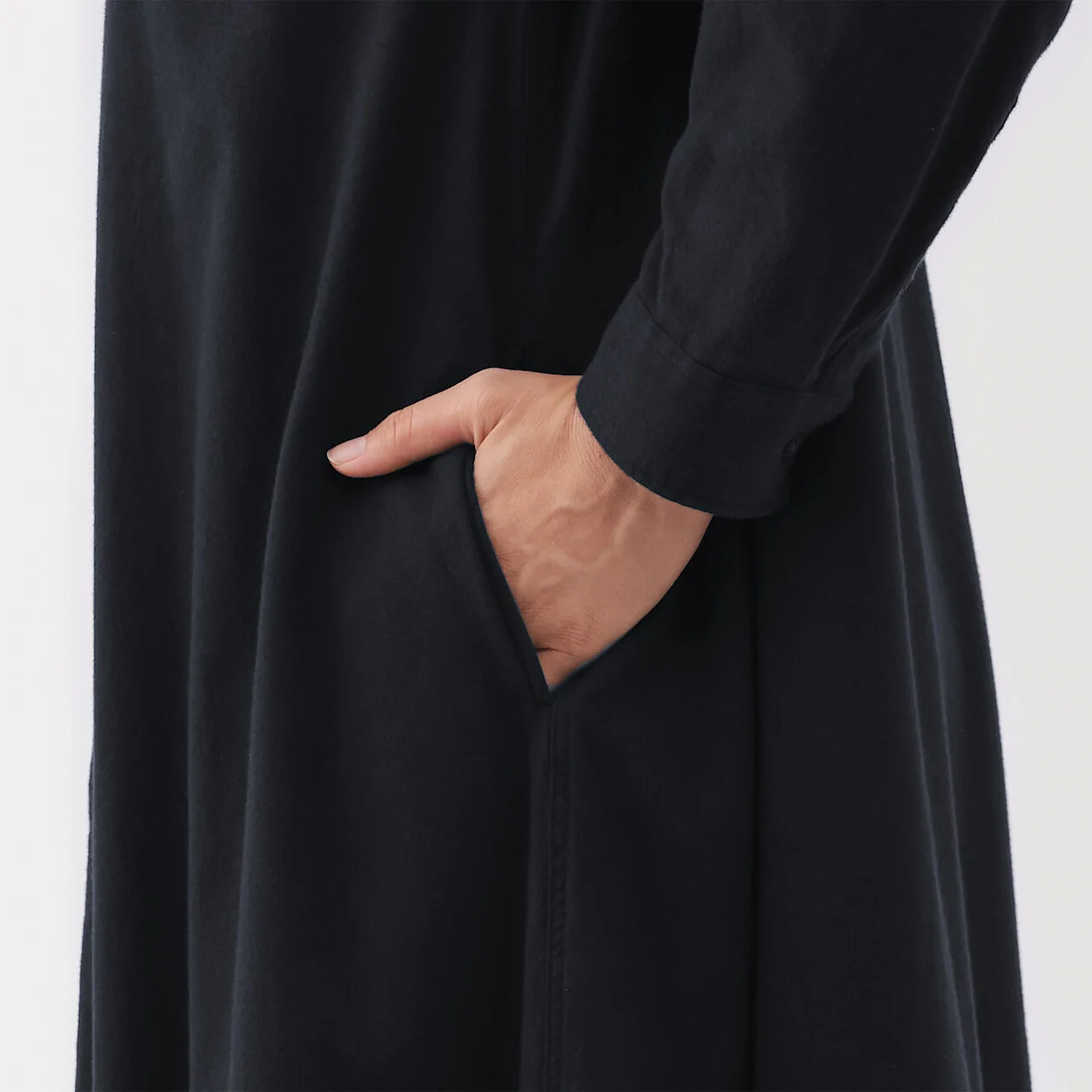 Double Brushed Flannel Long-Sleeve Dress - Image 14