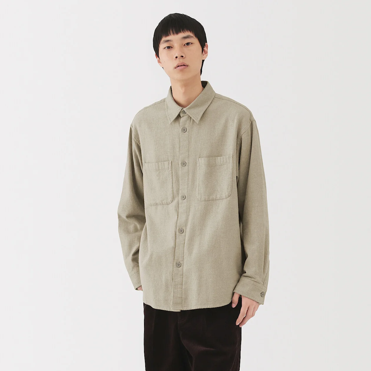Double Brushed Flannel Shirt Jacket - Image 13