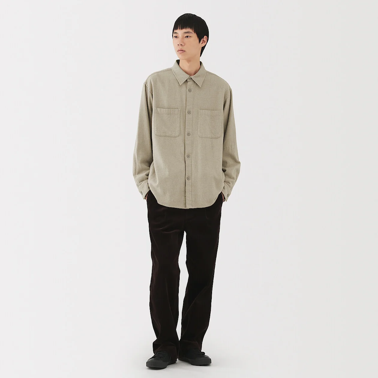 Double Brushed Flannel Shirt Jacket - Image 14