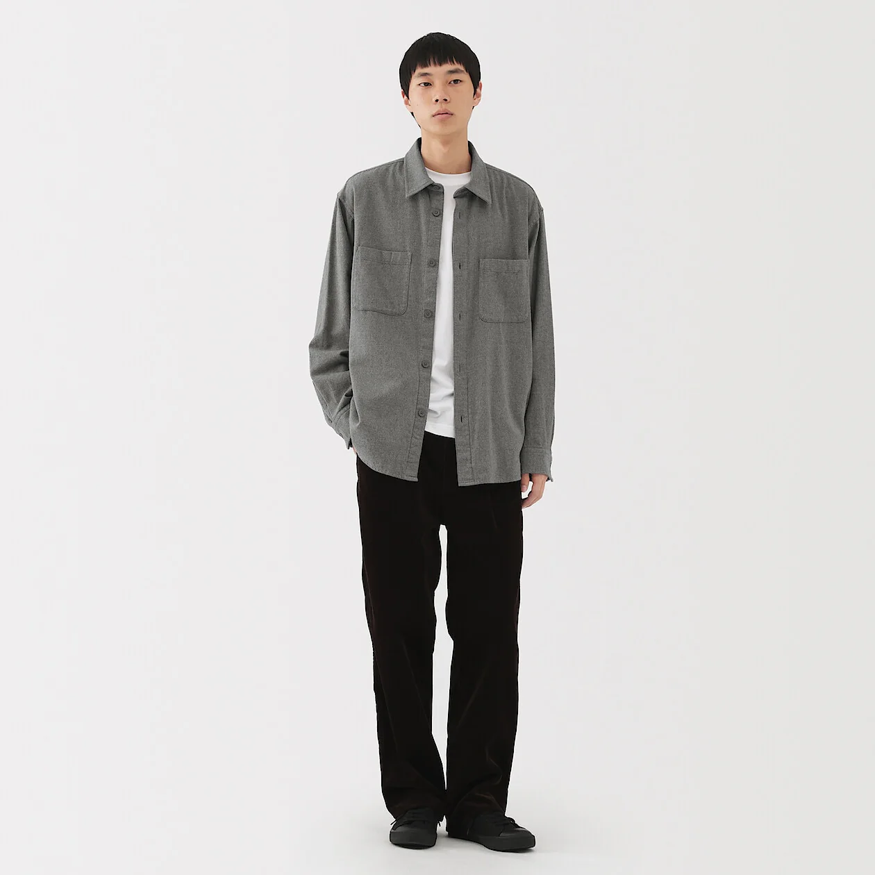 Double Brushed Flannel Shirt Jacket - Image 6