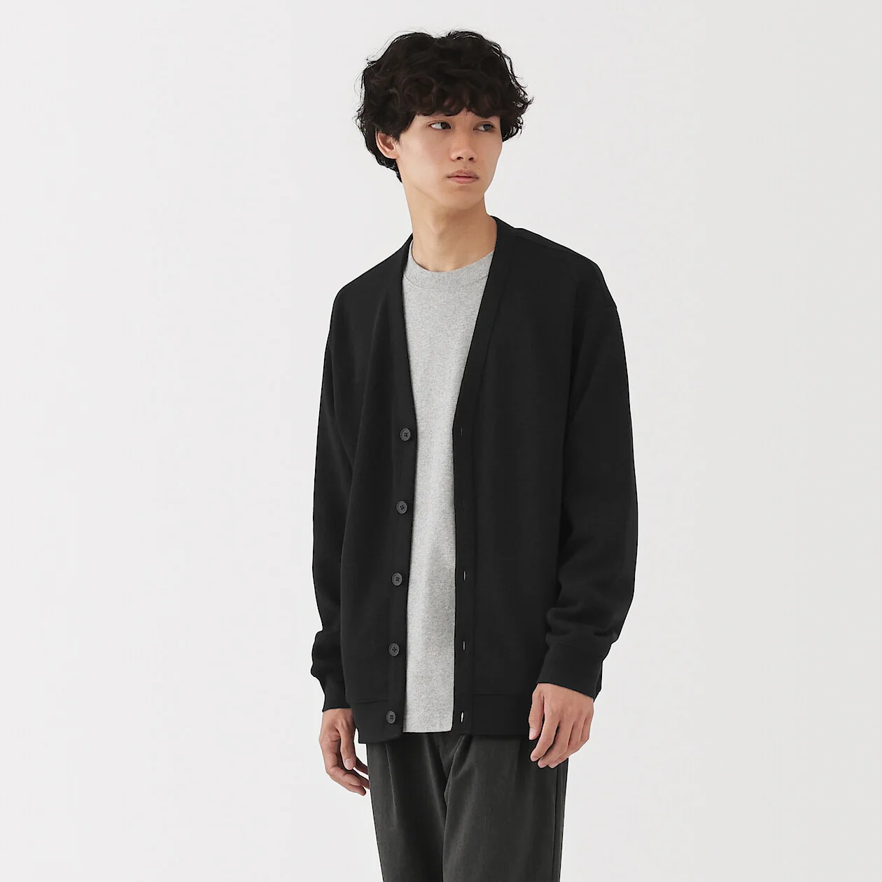 Double Knitted V-Neck Cardigan - Image 11