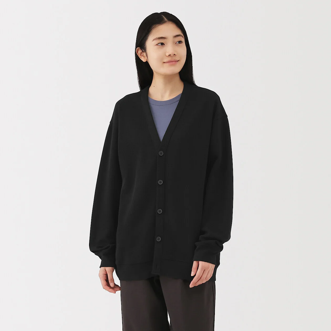Double Knitted V-Neck Cardigan - Image 12