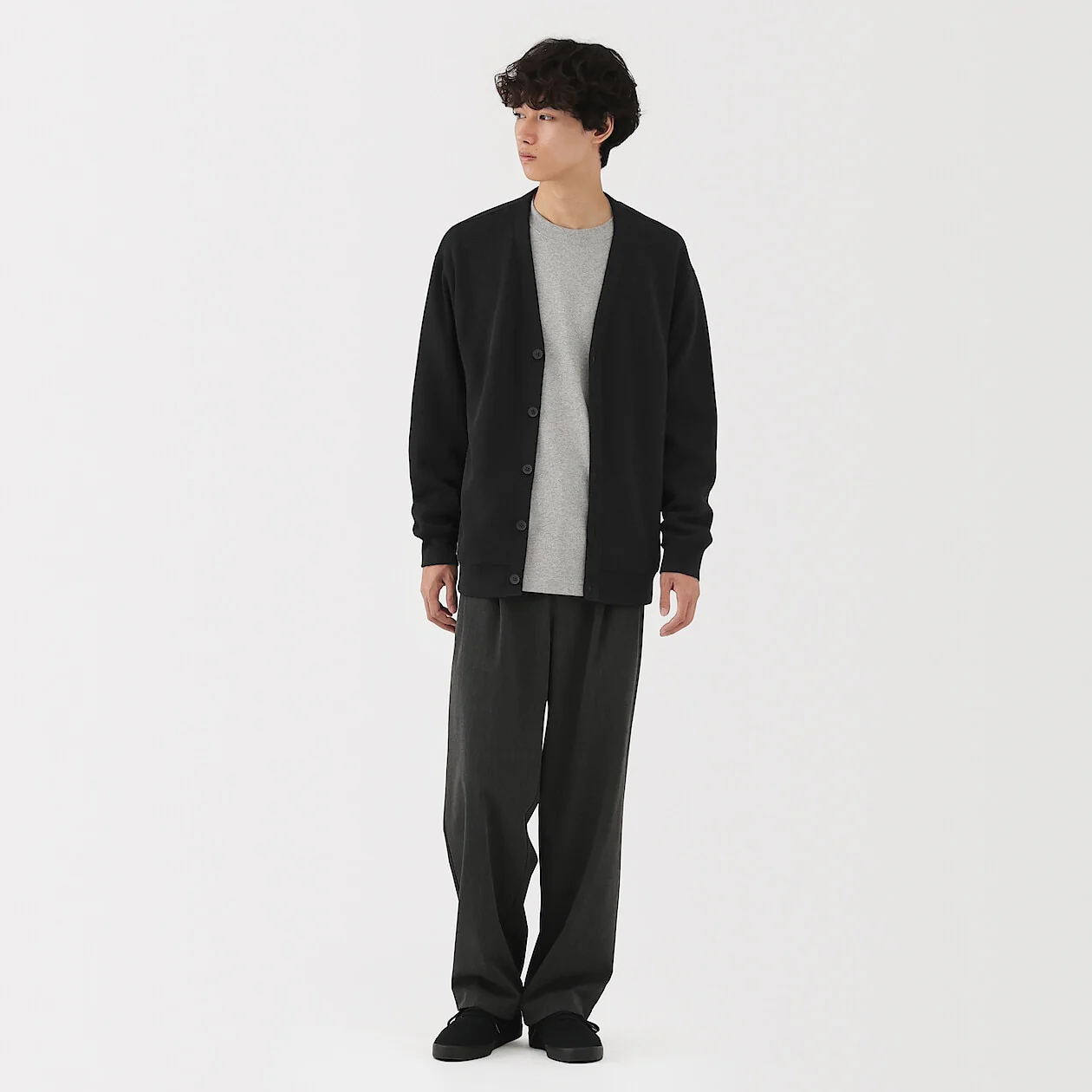 Double Knitted V-Neck Cardigan - Image 13