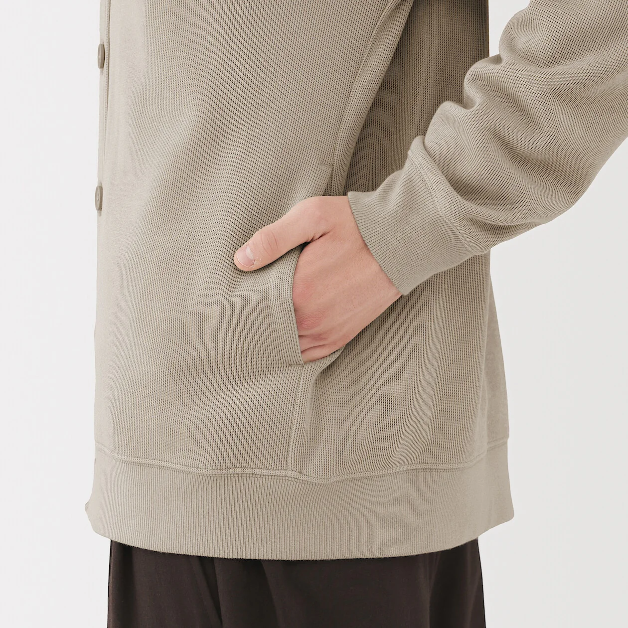 Double Knitted V-Neck Cardigan - Image 7