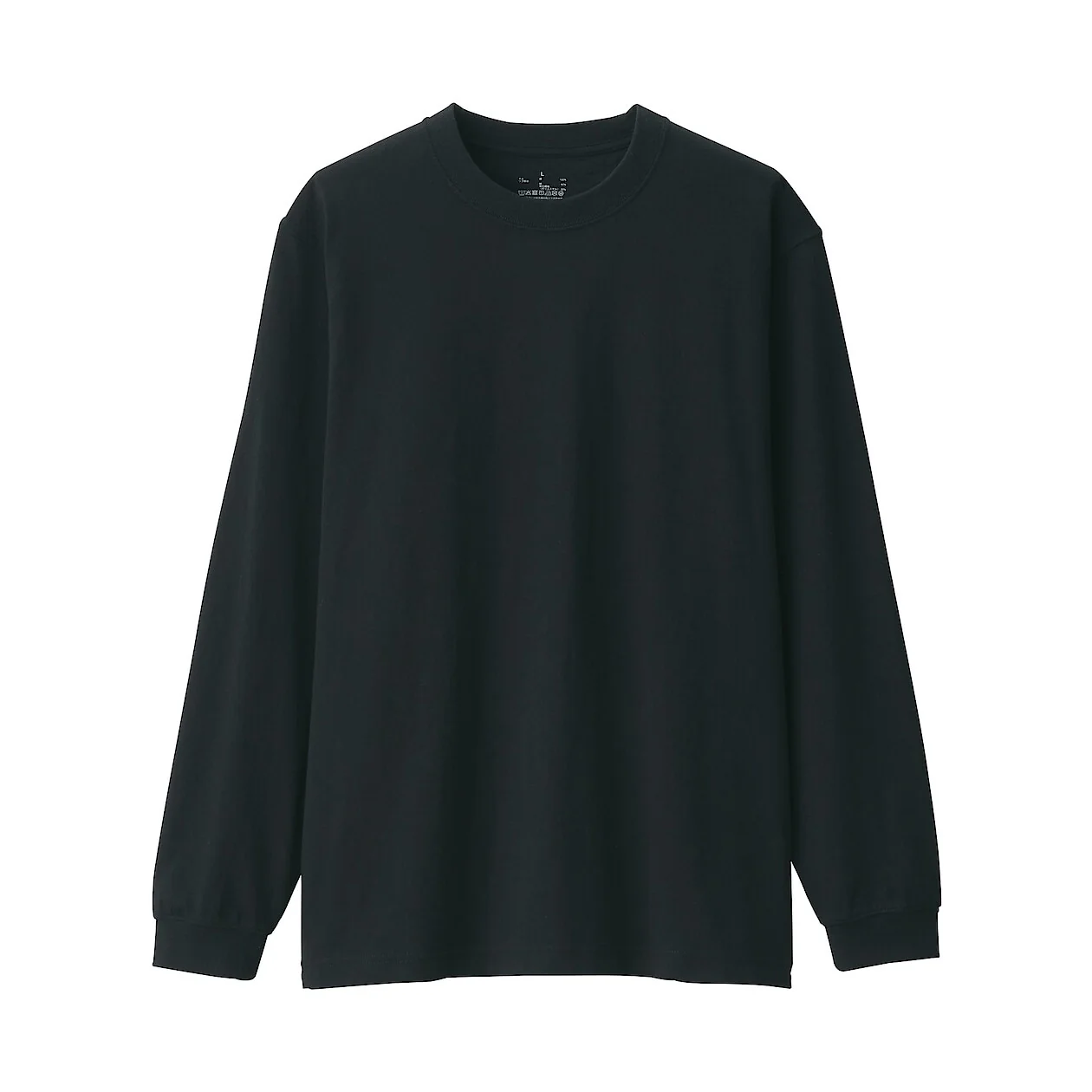 Washed Cotton Heavyweight Crewneck Long Sleeve T-Shirt - Image 13