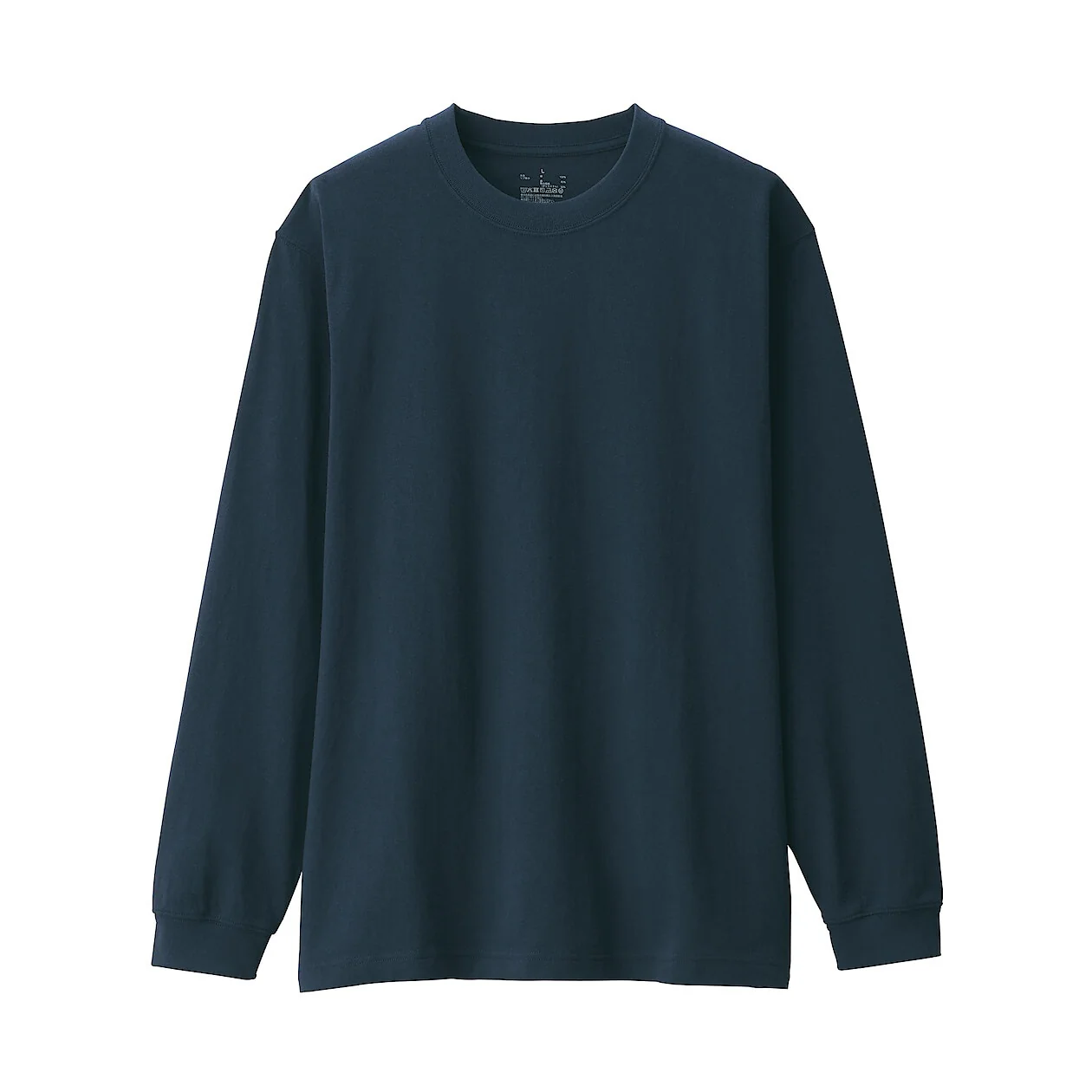 Washed Cotton Heavyweight Crewneck Long Sleeve T-Shirt - Image 27