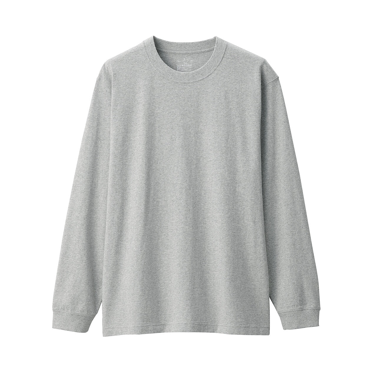 Washed Cotton Heavyweight Crewneck Long Sleeve T-Shirt - Image 34