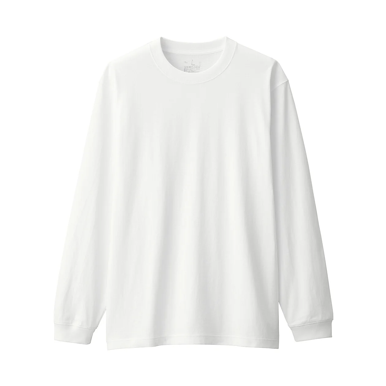 Washed Cotton Heavyweight Crewneck Long Sleeve T-Shirt - Image 6