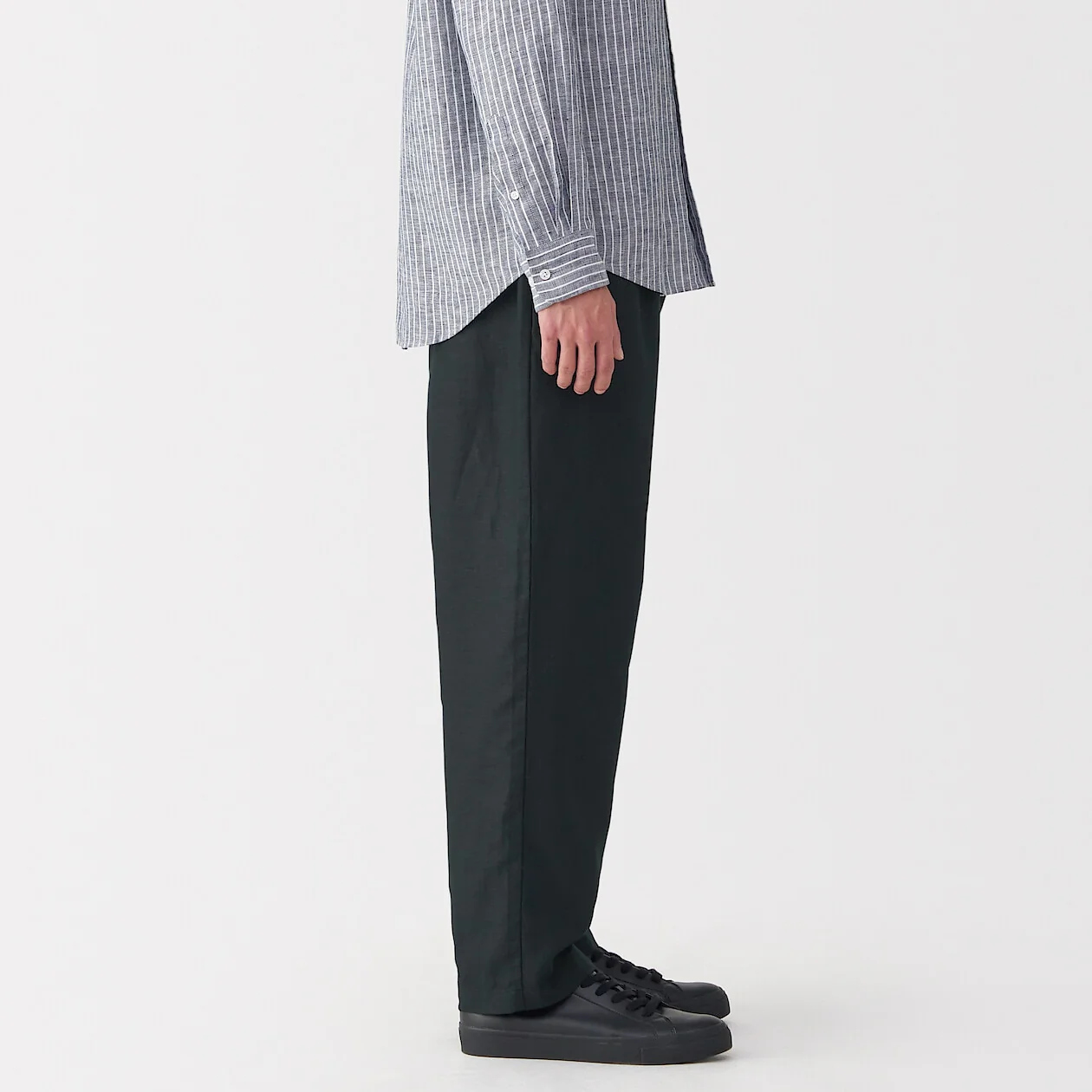Hemp Blend Twill Darted Straight Pants - Image 12