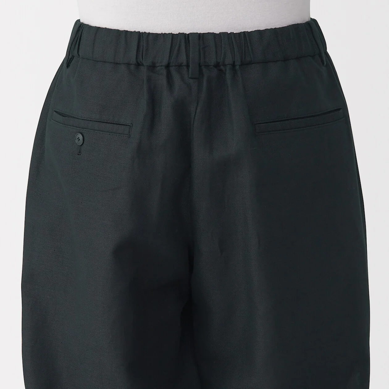 Hemp Blend Twill Darted Straight Pants - Image 15