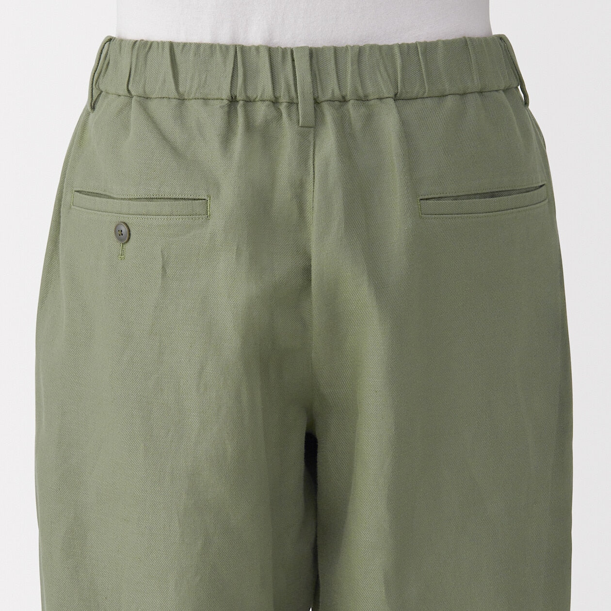 Hemp Blend Twill Darted Straight Pants - Image 24