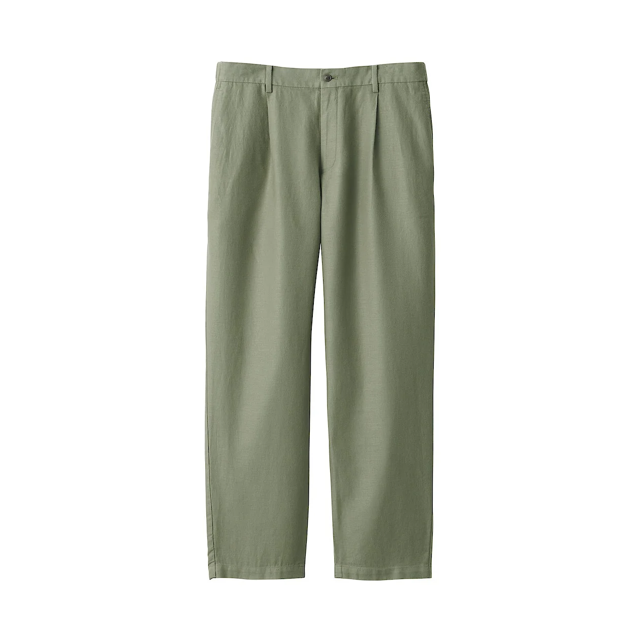 Hemp Blend Twill Darted Straight Pants - Image 26