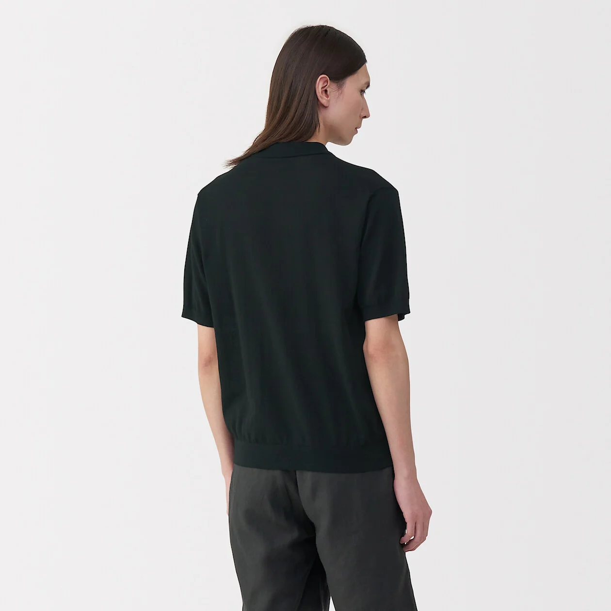 MUJI Labo High Gauge Knit Polo Shirt - Image 11