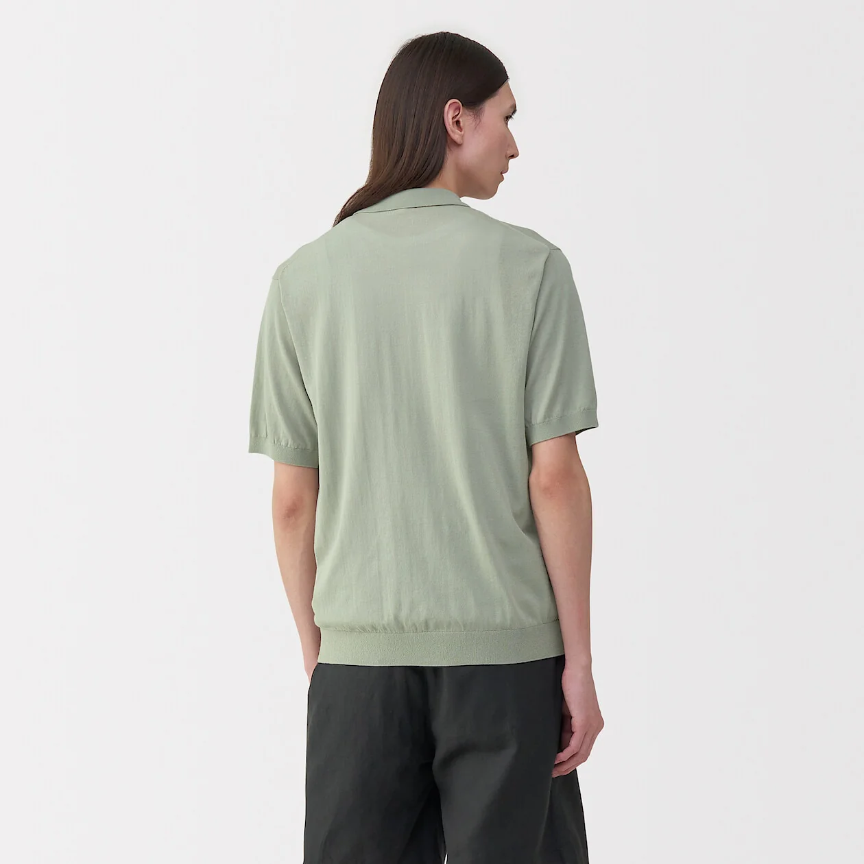 MUJI Labo High Gauge Knit Polo Shirt - Image 18