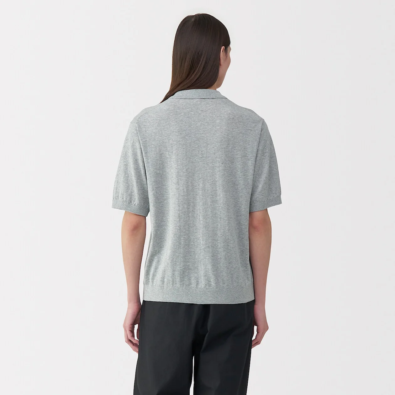 MUJI Labo High Gauge Knit Polo Shirt - Image 4
