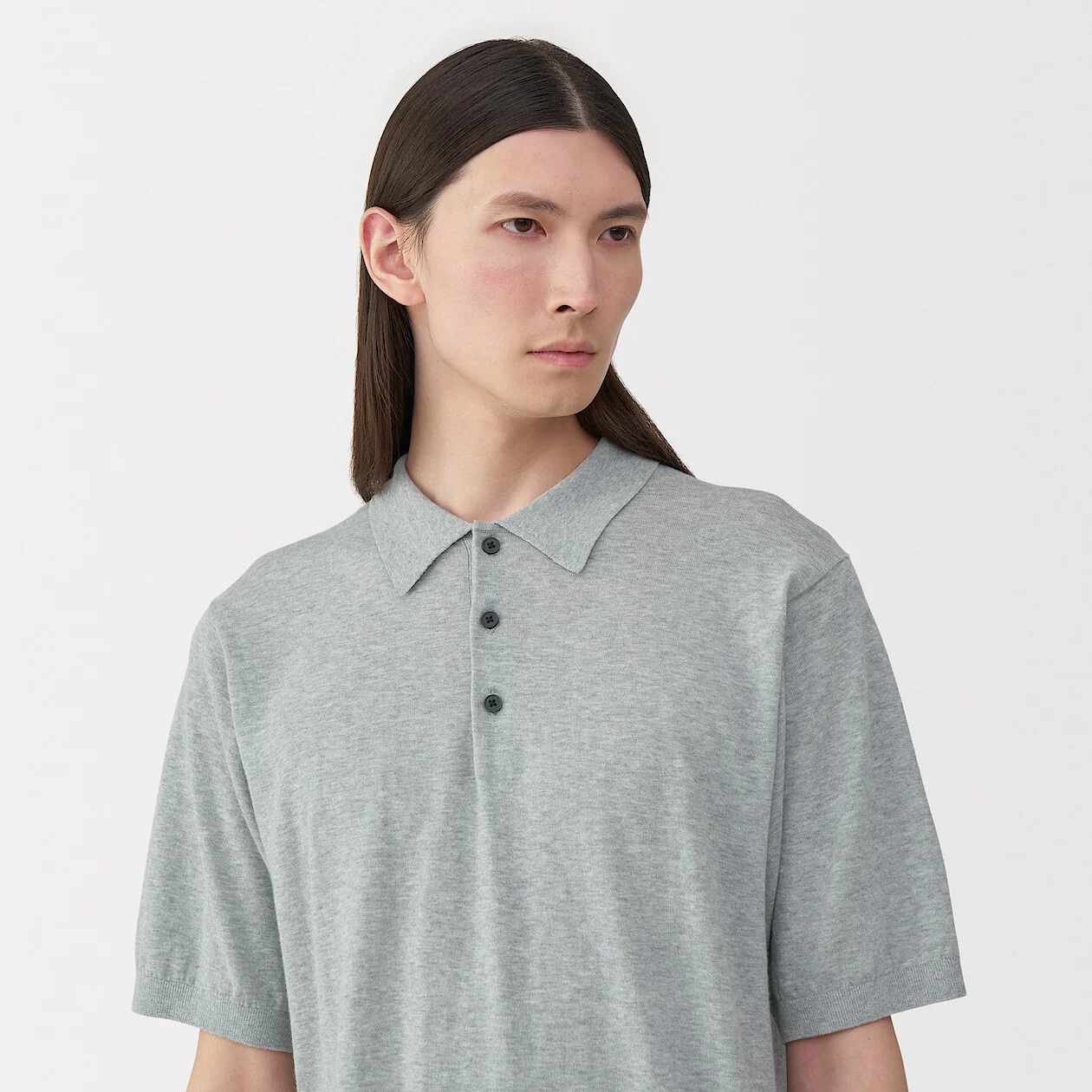 MUJI Labo High Gauge Knit Polo Shirt - Image 5