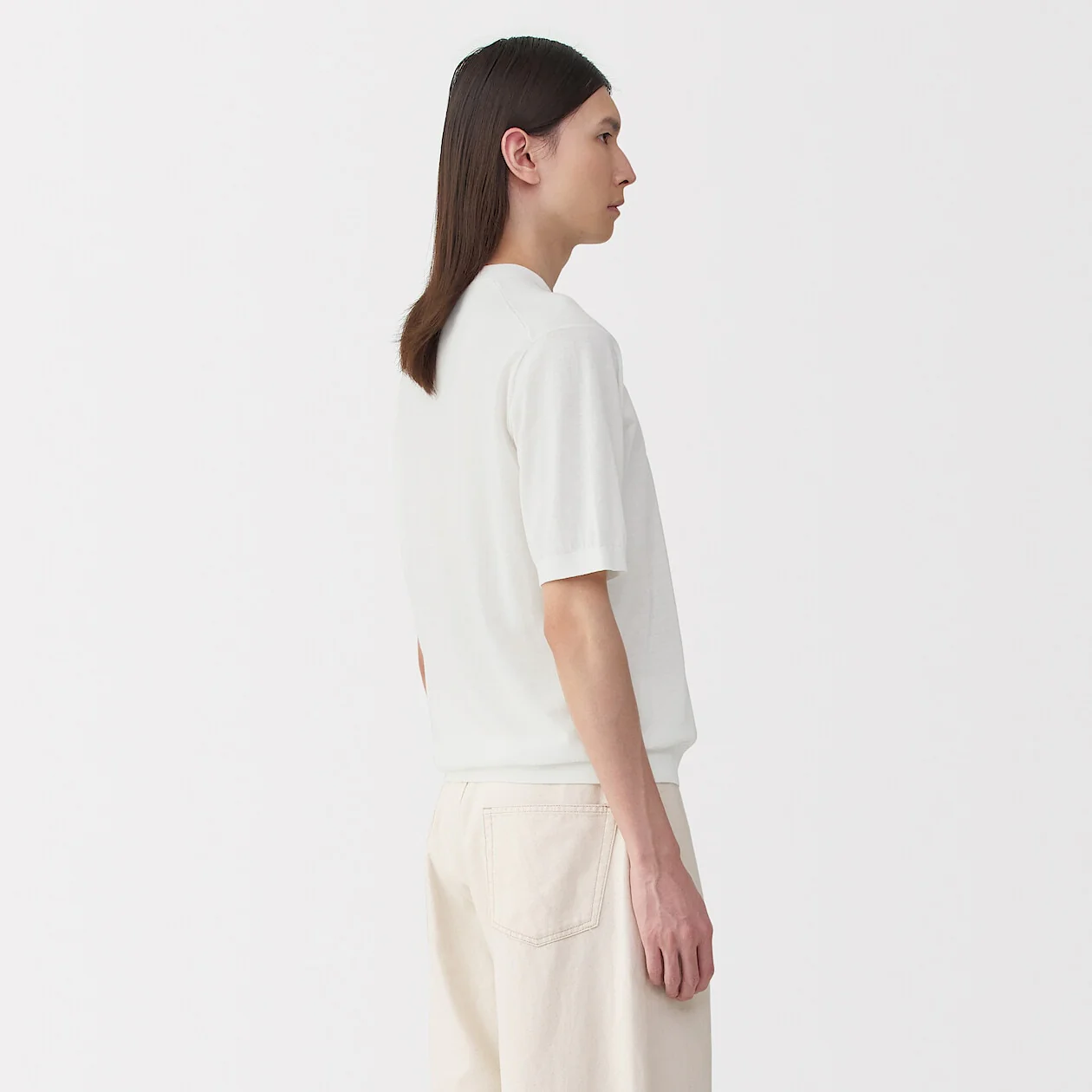 MUJI Labo High Gauge Knit Short Sleeve Shirt - Image 10
