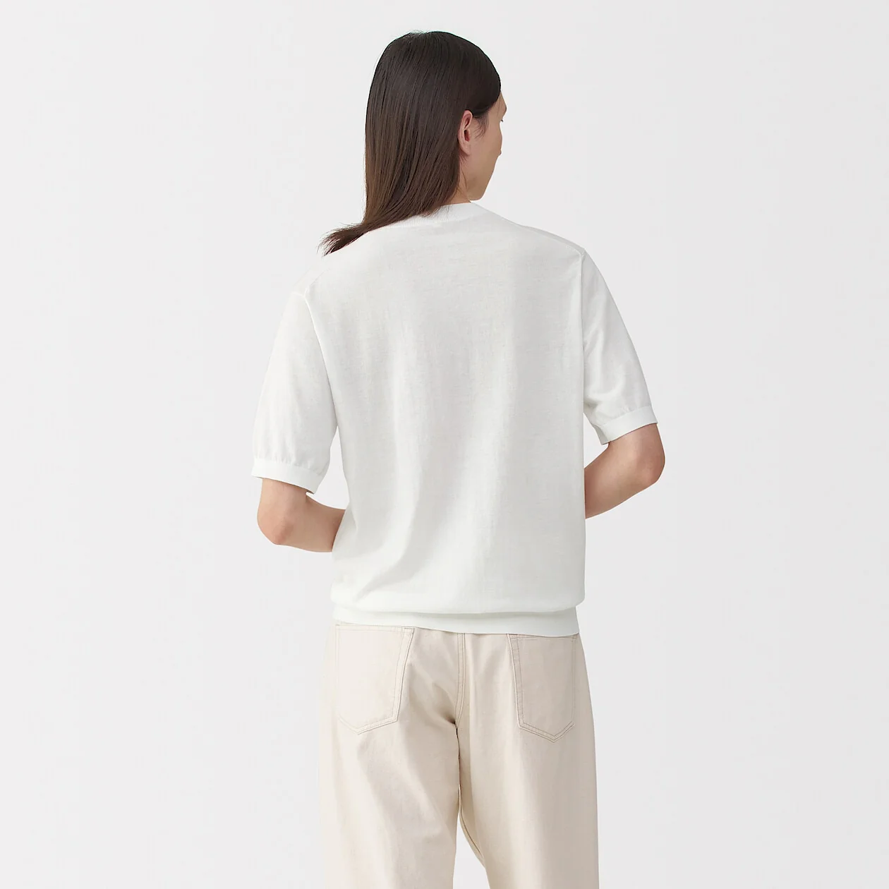 MUJI Labo High Gauge Knit Short Sleeve Shirt - Image 11