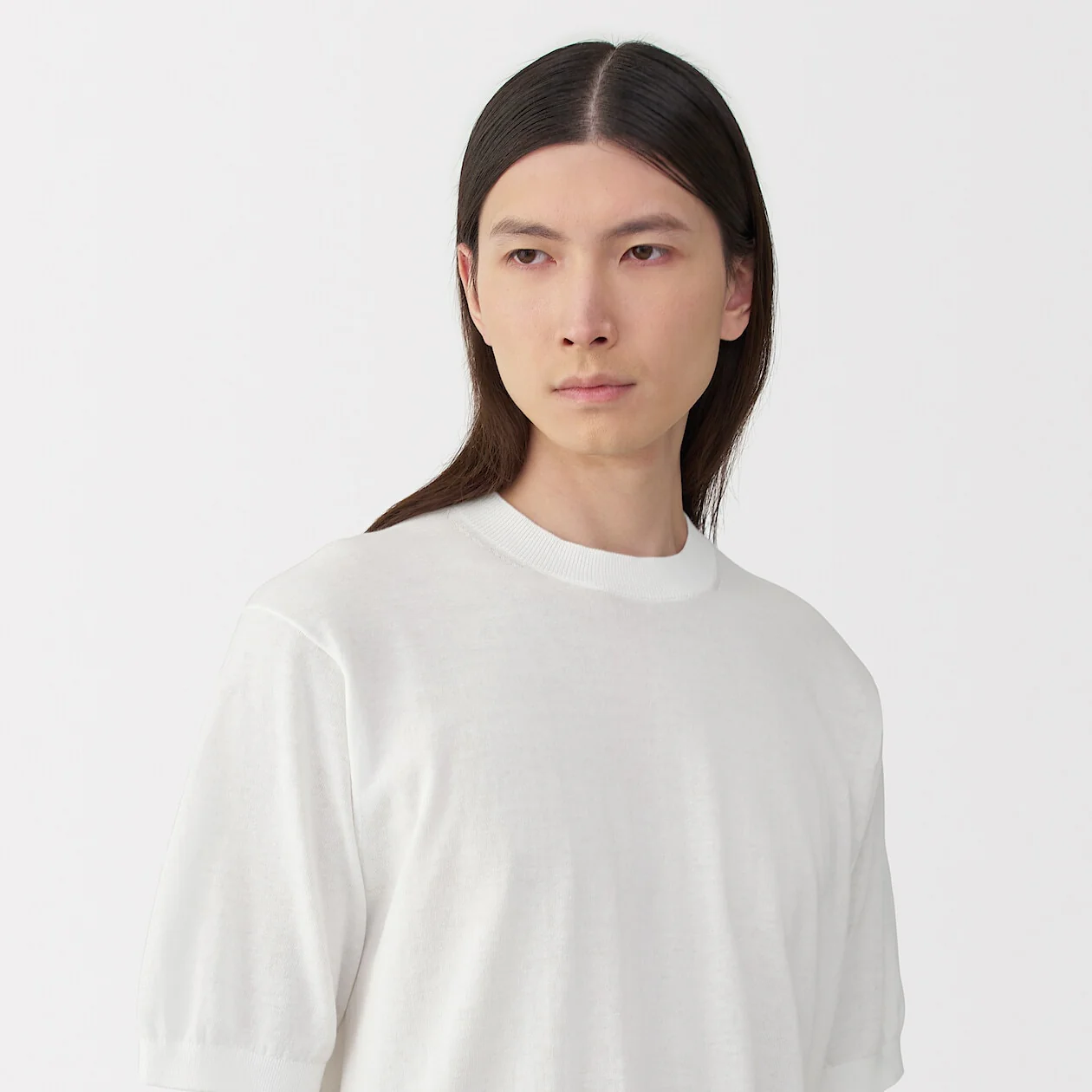 MUJI Labo High Gauge Knit Short Sleeve Shirt - Image 12