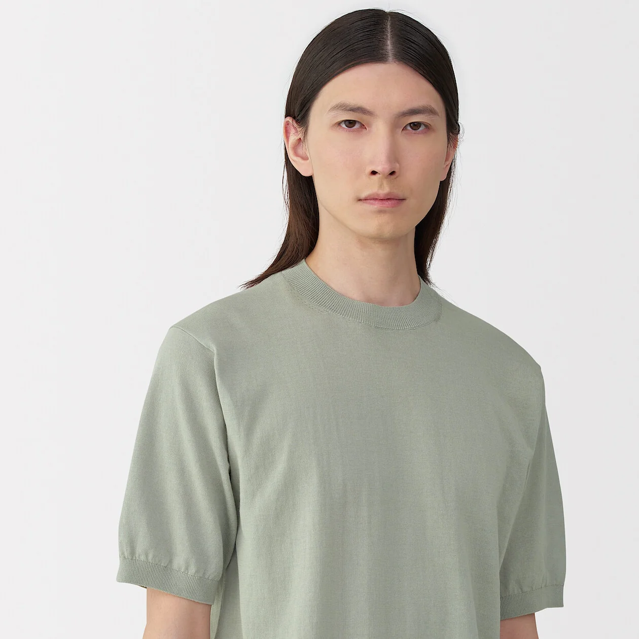 MUJI Labo High Gauge Knit Short Sleeve Shirt - Image 5