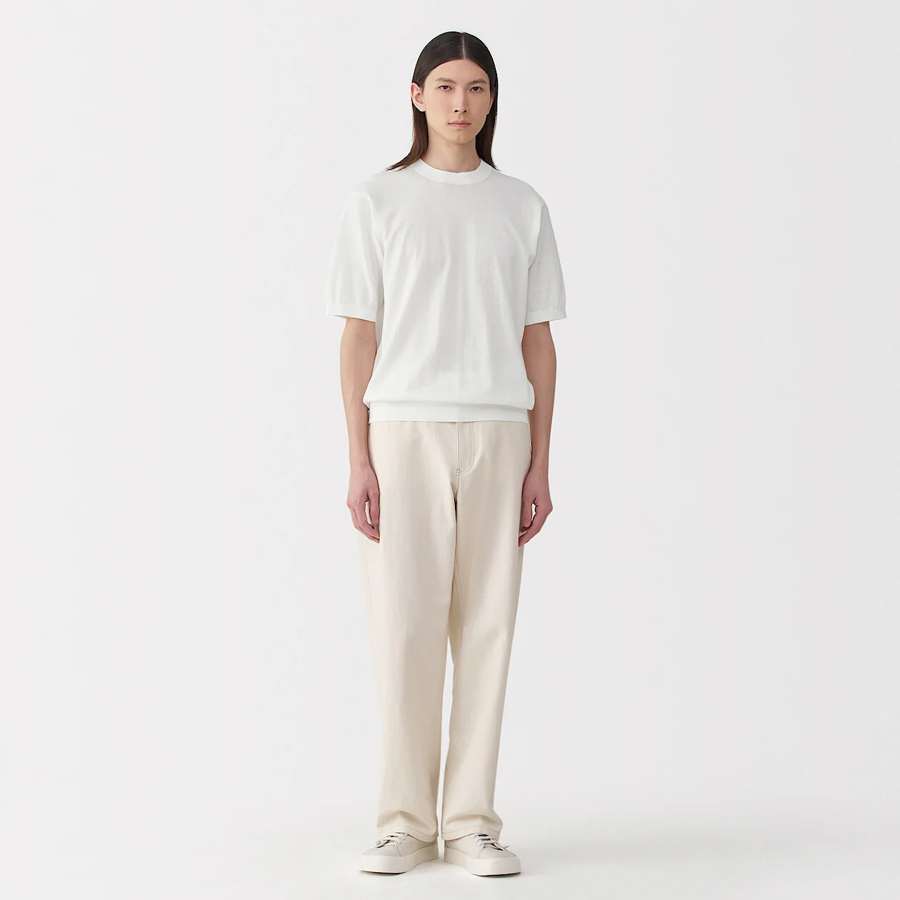 MUJI Labo High Gauge Knit Short Sleeve Shirt - Image 9