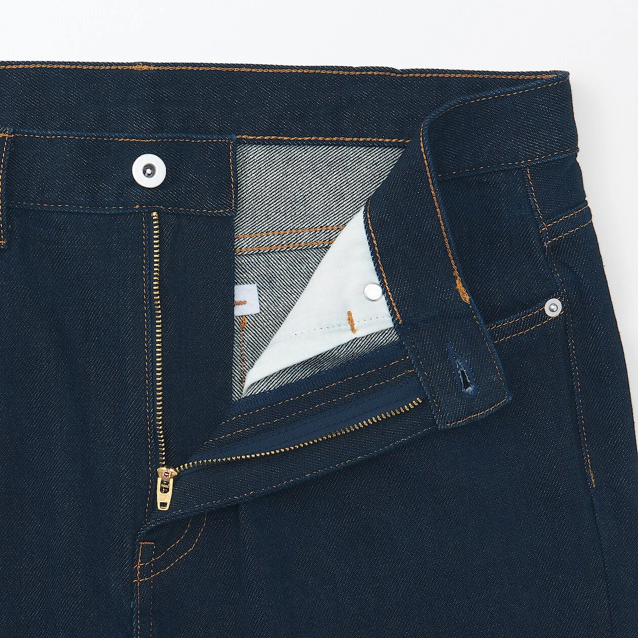 Kapok Blend Denim Straight Pants - Image 16