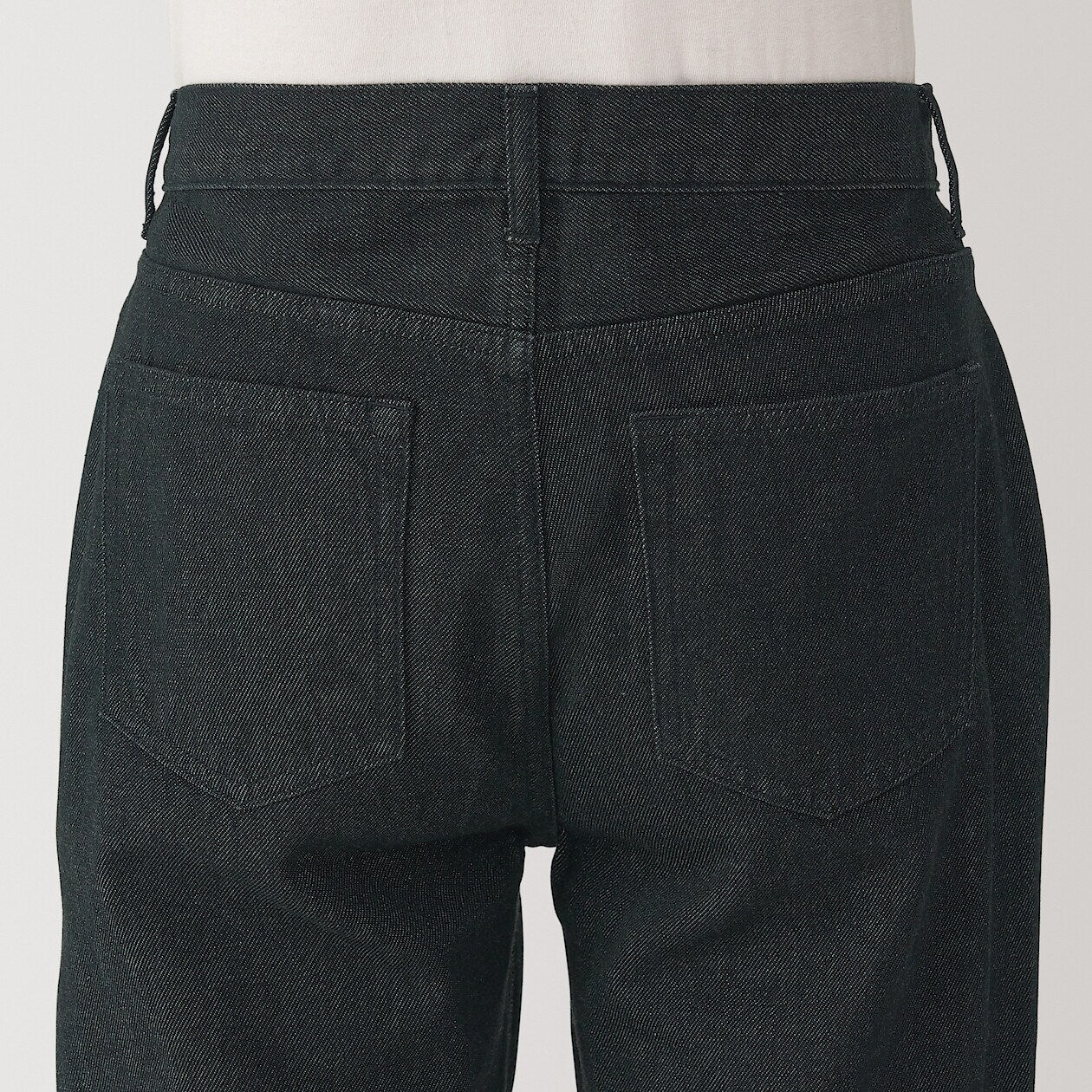 Kapok Blend Stretch Denim Straight Pants - Image 6