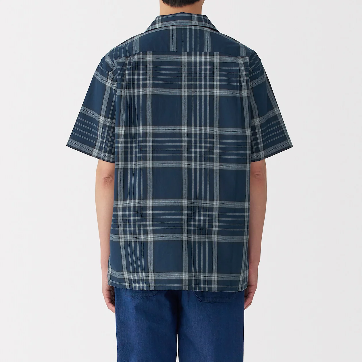 Madras Check Open Collar Short Sleeve Shirt - Image 22