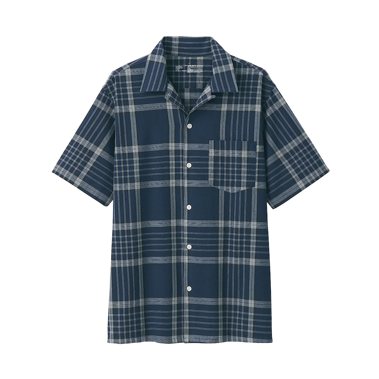 Madras Check Open Collar Short Sleeve Shirt - Image 26