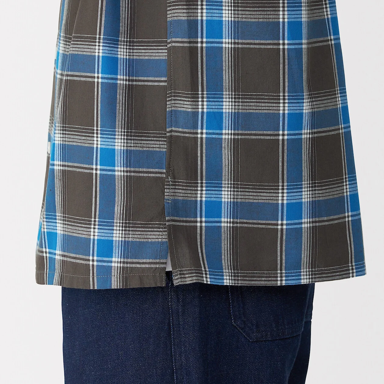 Madras Check Open Collar Short Sleeve Shirt - Image 34