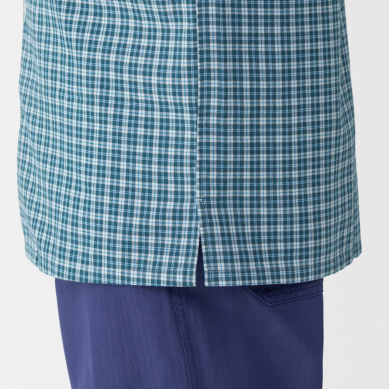 Madras Check Open Collar Short Sleeve Shirt - Image 7