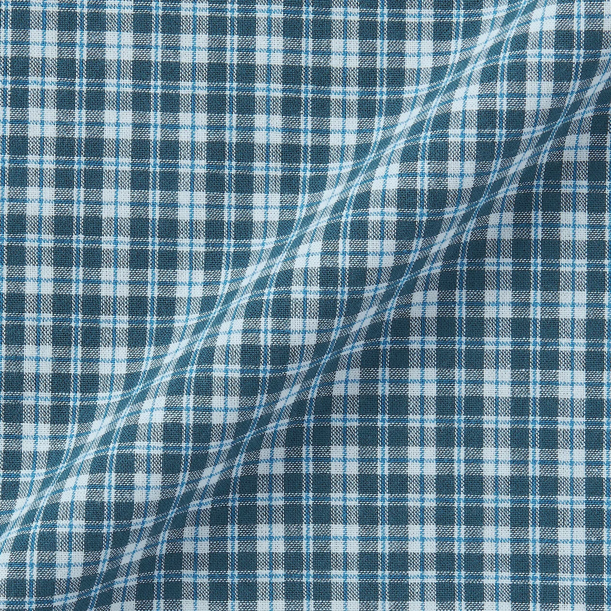 Madras Check Open Collar Short Sleeve Shirt - Image 9