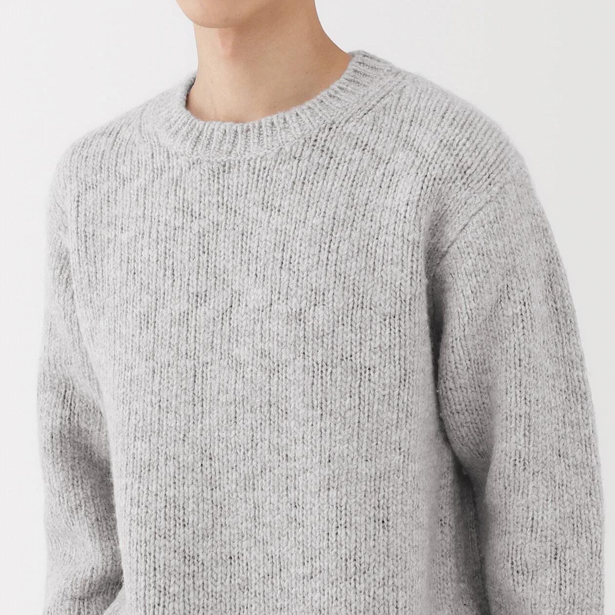Merino Wool Low-Gauge Crewneck Sweater - Image 5