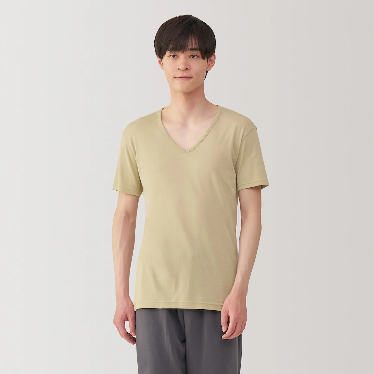Moisture Wicking Cotton V-Neck Short Sleeve T-Shirt